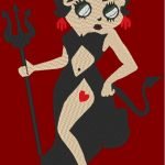 betty diablesse motif de broderie machine