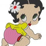 bébé betty motif de broderie machine