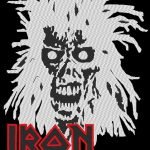 motif de broderie machine Iron maiden