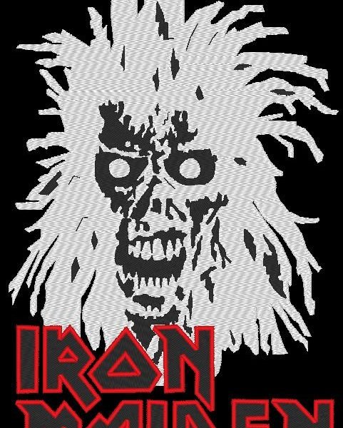 motif de broderie machine Iron maiden