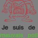 mauvais poil motif de broderie machine