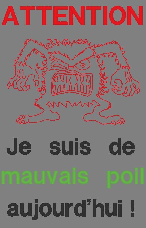 mauvais poil mauvais poil motif de broderie machine