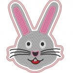 nuage le petit lapin appliqué