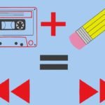 cassette audio vintage Motif de broderie machine