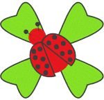 coccinelle sur un trèfle – Image 2