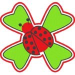 coccinelle sur un trèfle