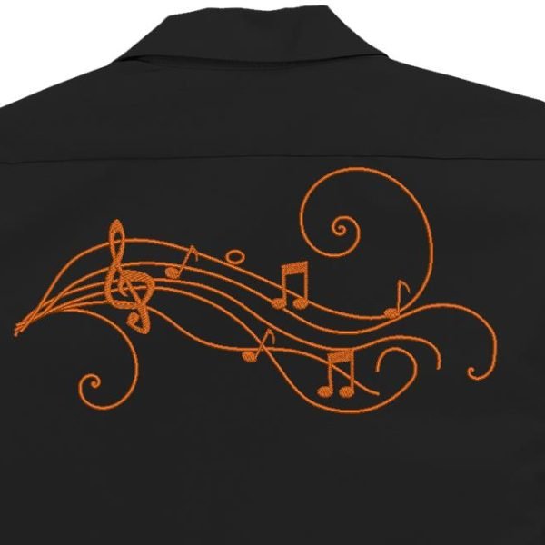 notes de musique arabesques Motif de broderie machine cadre 18 x 13 / 30 x 20 Formats des fichiers PES,CSD,EXP,HUS,SHV,VIP,XXX,DST,PCS,JEF,VP3,SEW,EMB… Téléchargement immédiat