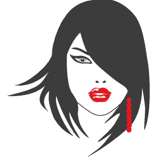 visage femme 1 Motif de broderie machine dimension du motif 21.1 x 23.4 cm / 8.9 x 9.7 cm cadre 24 x 24/ 10 x 10 Formats des fichiers PES,CSD,EXP,HUS,SHV,VIP,XXX,DST,PCS,JEF Téléchargement immédiat