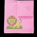 Motif de broderie machine d’un petit bébé lion ou plutôt un lionceau qui marche dans la savane .