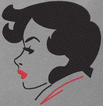 femme de profil