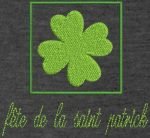 fête de la saint patrick motif de broderie gratuit. Motif de broderie machine fête de la saint patrick ou st patrick’s day. cadre 10 x 10 . Formats des fichiers PES,CSD,EXP,HUS,SHV,VIP,XXX,DST,PCS,JEF,VP3,EMB… Téléchargement immédiat après votre paiement.
