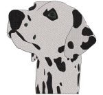 tête de dalmatien. Motif de broderie machine d’une jolie tête de dalmatien . cadre 10 x 10 /13 x 18 /20 x 20. Formats des fichiers PES,CSD,EXP,HUS,SHV,VIP,XXX,DST,PCS,JEF,VP3,EMB… Téléchargement immédiat après votre paiement.