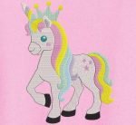 belle licorne avec sa couronne