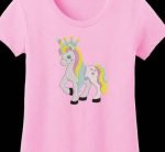 belle licorne avec sa couronne