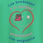 logo aide soignants broderie machine