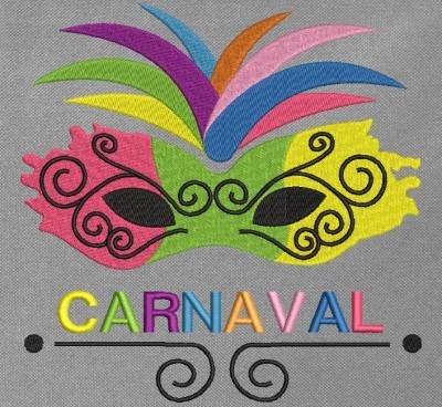 carnaval1 masque avec le texte coloré carnaval – Image 1