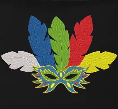 masque de carnaval et plumes1 joli masque de carnaval avec de belles plumes – Image 1