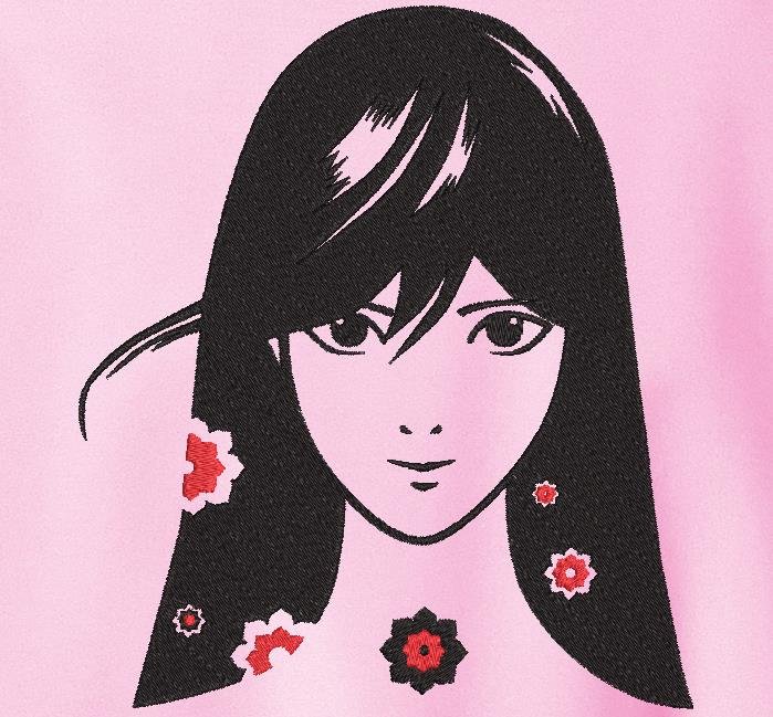 fille aux fleurs
