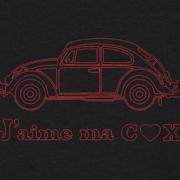 j'aime ma cox redwork