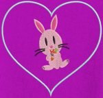 lapinou trop chou appliqué