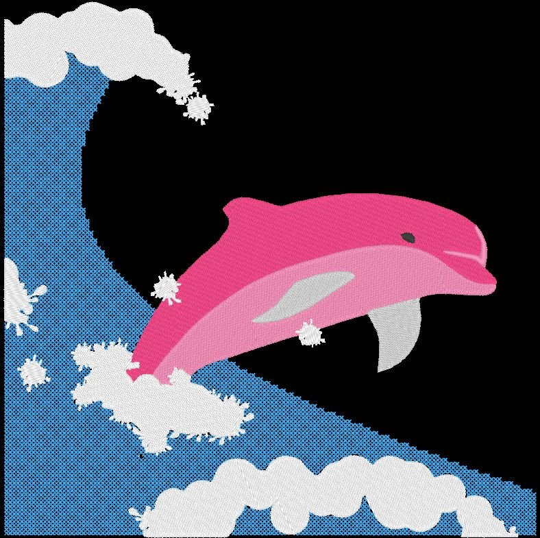  dauphin dans la vague