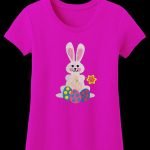lapin de pâques avec une fleur