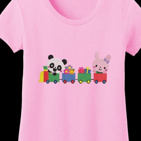panda et son petit train