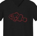 poisson clown redwork