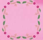 cadre fleuri arabesque 1