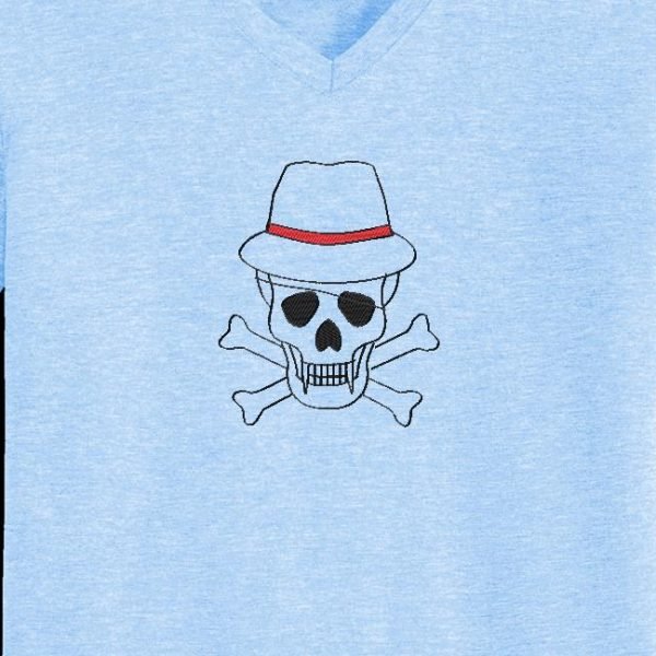 crâne avec un chapeau 2