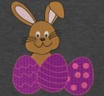 lapin et œufs de pâques