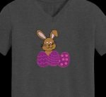 lapin et œufs de pâques