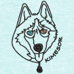 Numérisation logo husky