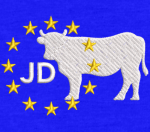 Numérisation vache JD et logo R